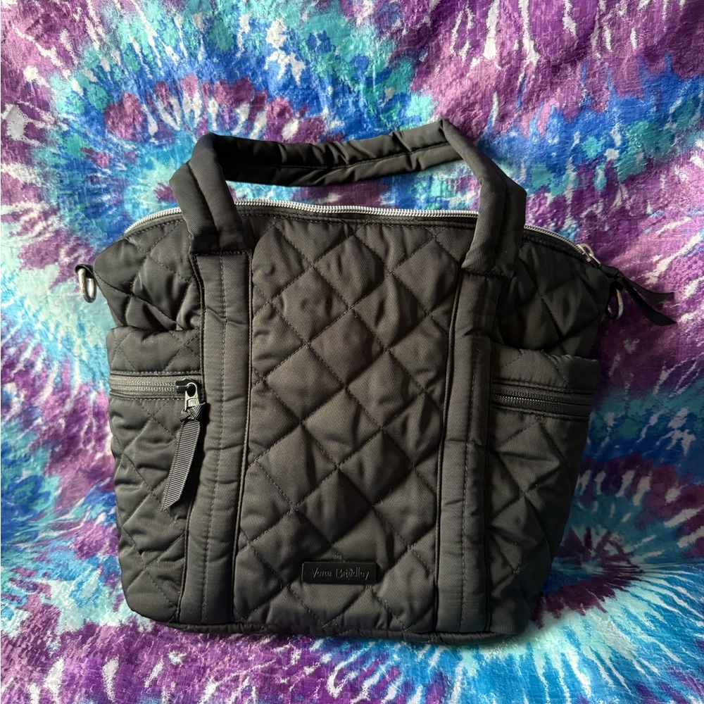 Vera Bradley Black Quilted Tote Bag